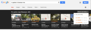 Google Places for RV Resorts