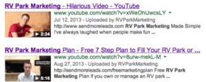 RV Park Marketing Videos